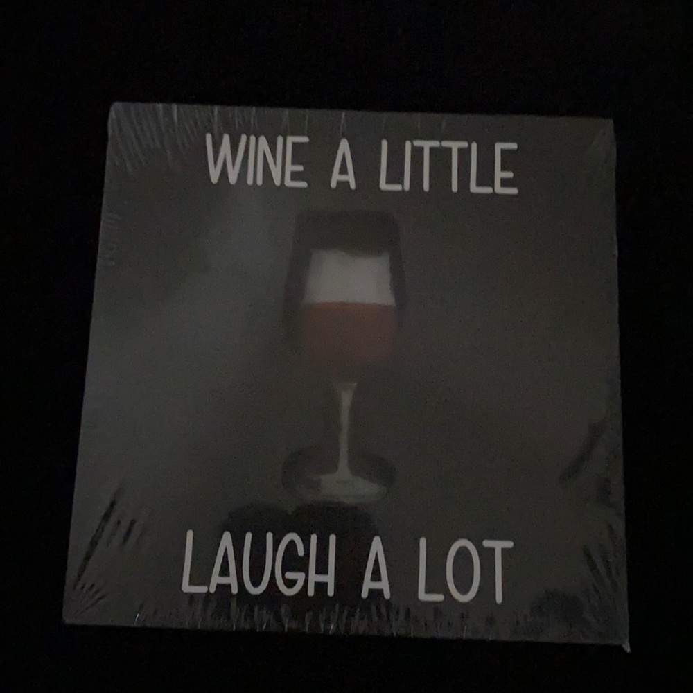 Wine A little laugh a lot wall decoration